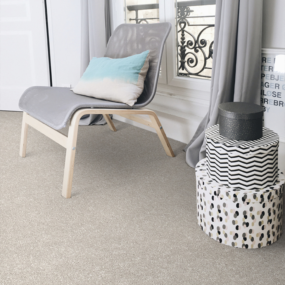 Philadelphia saxony carpet in a light spacious room